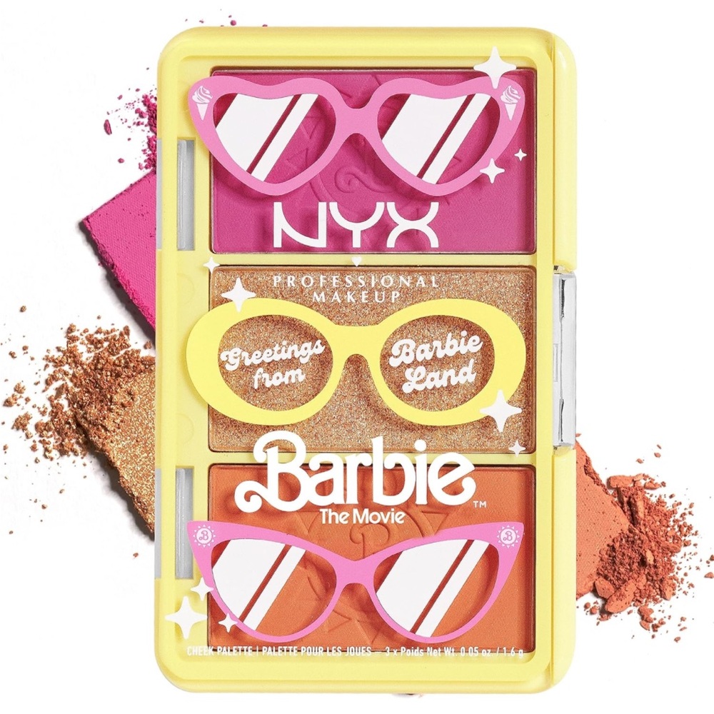 NYX x BARBIE: Mini Cheek Palette- Greetings From BARBIE Land